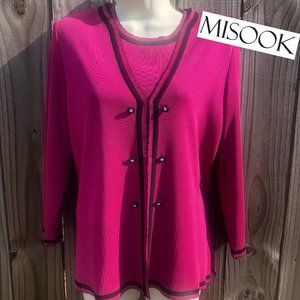 Exclusively Misook Cardigan Set S